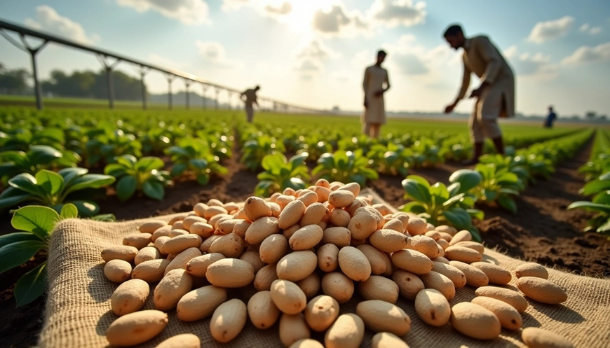 Gujarat Set for Record 66 Lakh Ton Groundnut Harvest in 2025